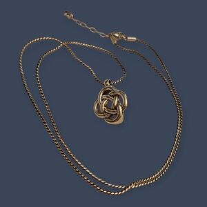 BRIGHTON Interlok Celtic Knot Badge Clip Necklace